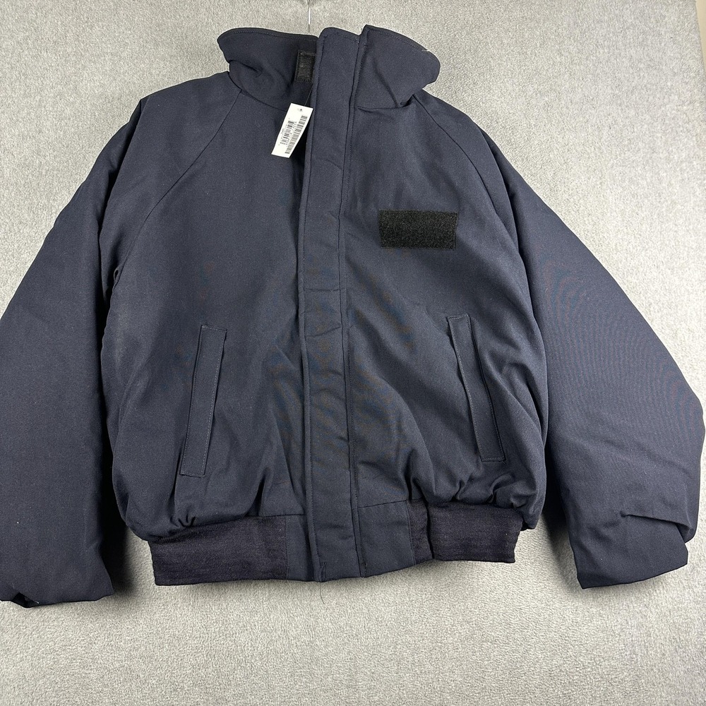 USN US Navy Shipboard Cold Weather FR Jacket Mens XL Blue Valley Apparel Bomber